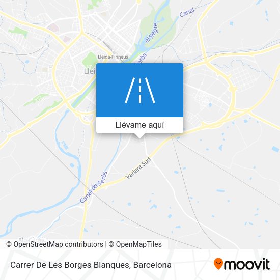 Mapa Carrer De Les Borges Blanques