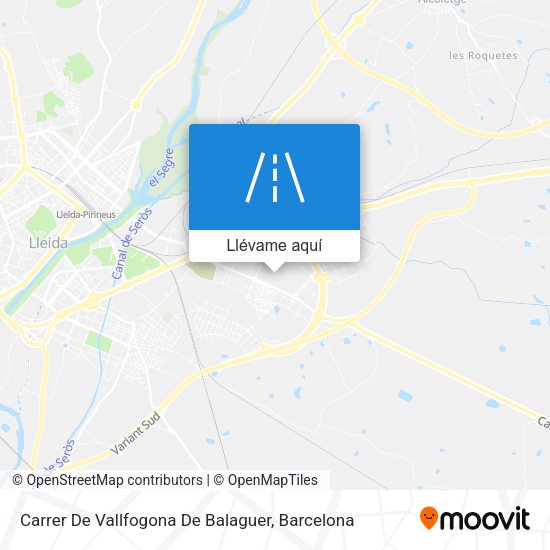Mapa Carrer De Vallfogona De Balaguer