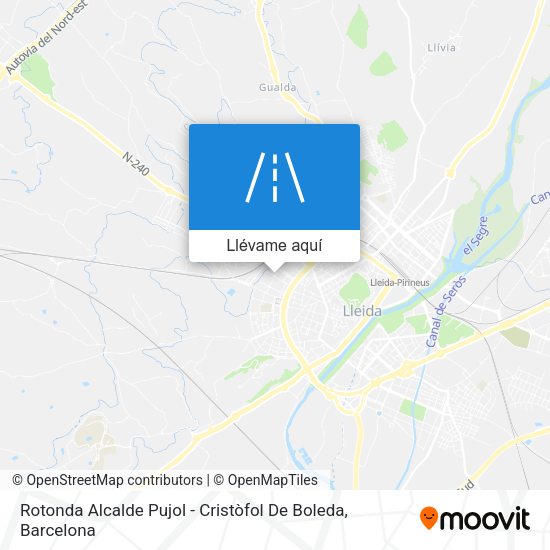 Mapa Rotonda Alcalde Pujol - Cristòfol De Boleda