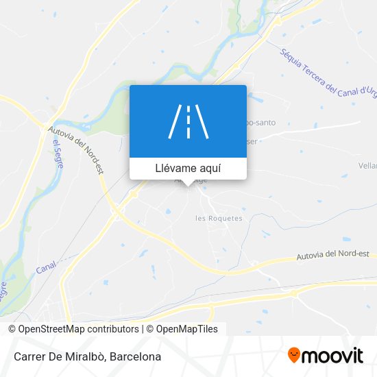 Mapa Carrer De Miralbò