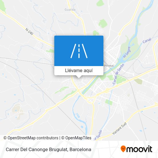 Mapa Carrer Del Canonge Brugulat