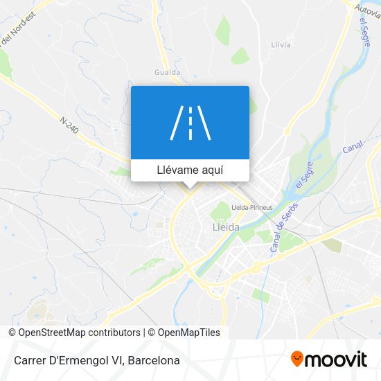 Mapa Carrer D'Ermengol VI