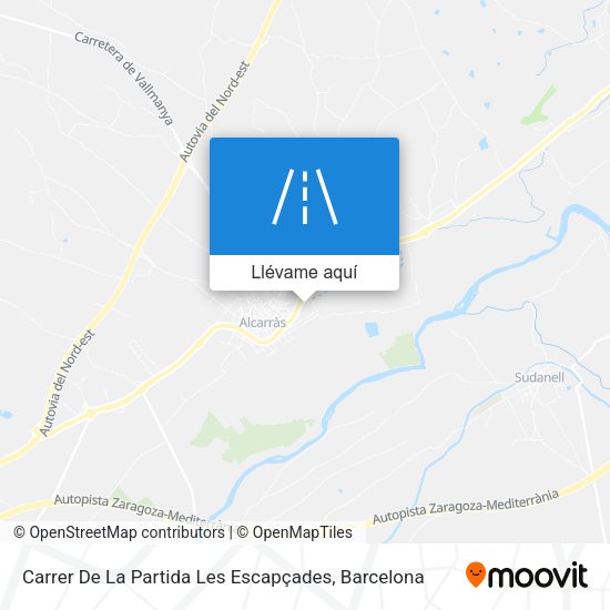 Mapa Carrer De La Partida Les Escapçades