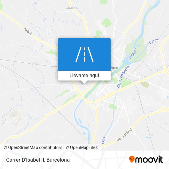 Mapa Carrer D'Isabel II