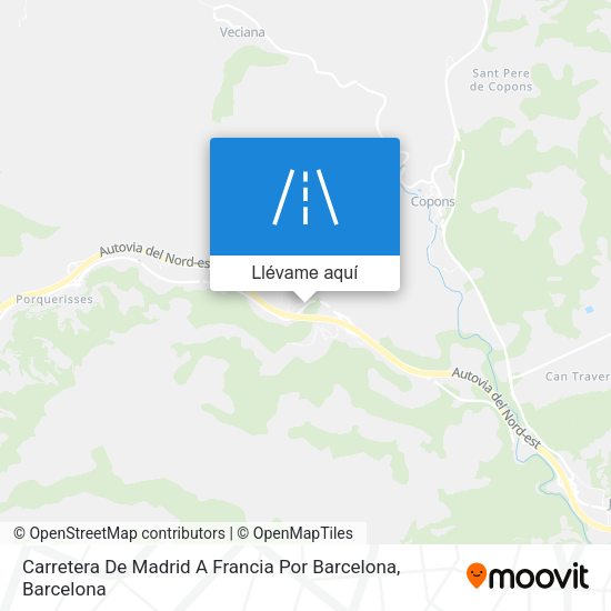 Mapa Carretera De Madrid A Francia Por Barcelona