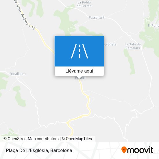 Mapa Plaça De L'Església