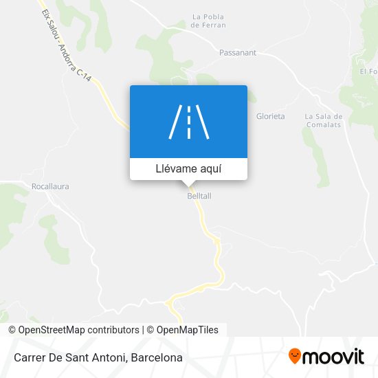 Mapa Carrer De Sant Antoni