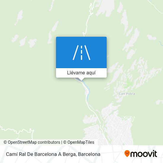 Mapa Camí Ral De Barcelona A Berga