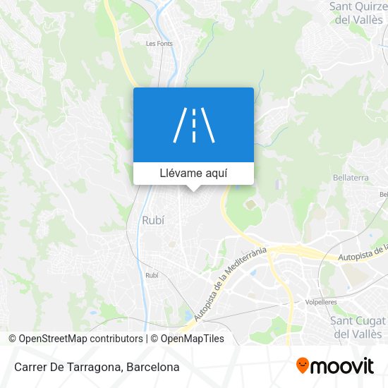Mapa Carrer De Tarragona