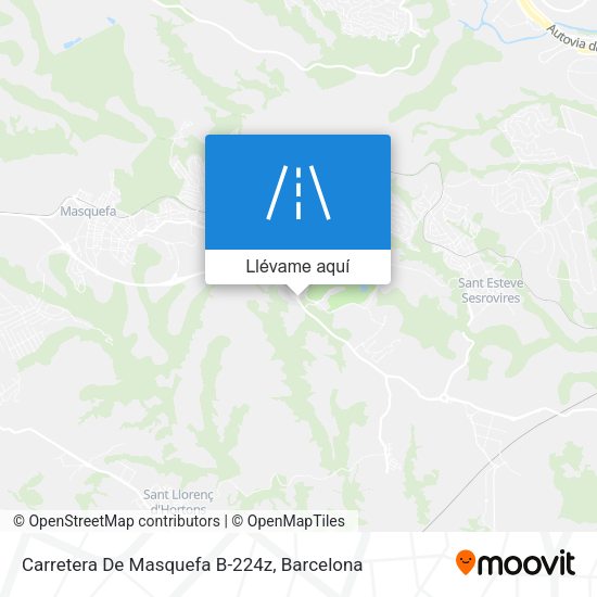 Mapa Carretera De Masquefa B-224z