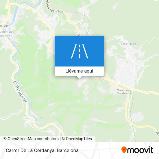 Mapa Carrer De La Cerdanya