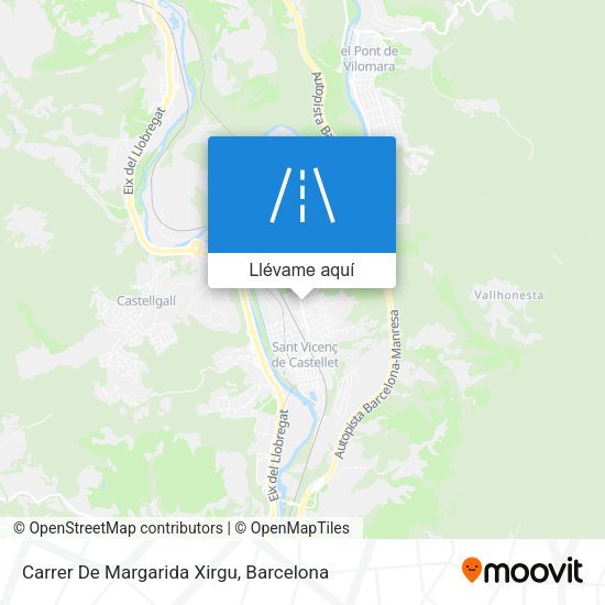 Mapa Carrer De Margarida Xirgu