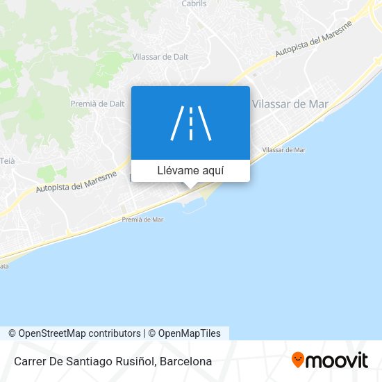 Mapa Carrer De Santiago Rusiñol