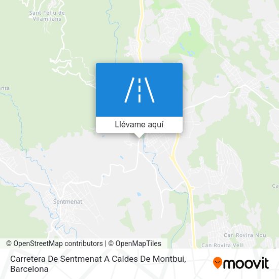 Mapa Carretera De Sentmenat A Caldes De Montbui