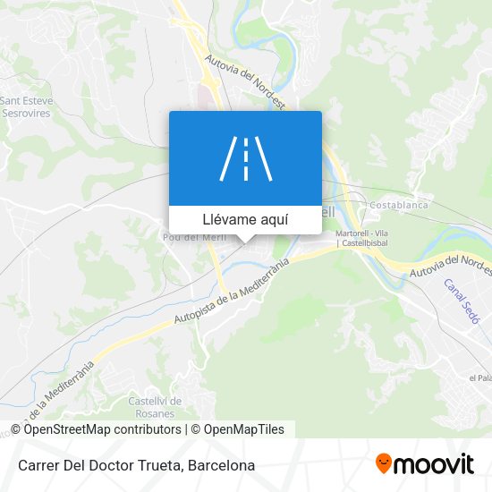 Mapa Carrer Del Doctor Trueta