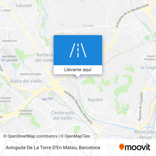 Mapa Avinguda De La Torre D'En Mateu