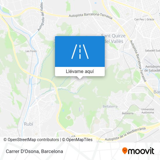 Mapa Carrer D'Osona