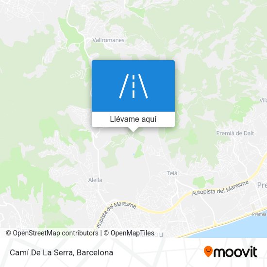 Mapa Camí De La Serra