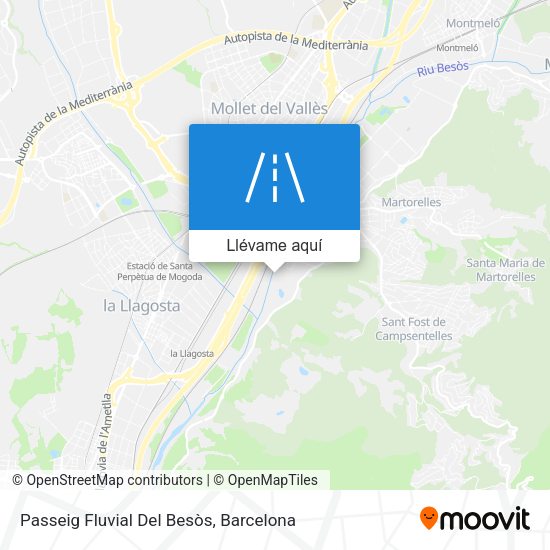 Mapa Passeig Fluvial Del Besòs