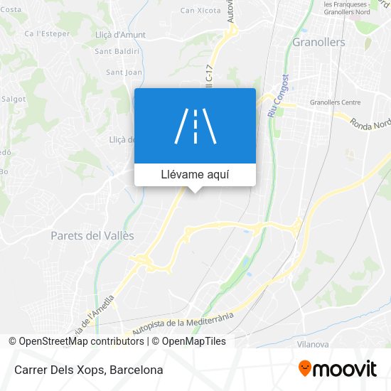 Mapa Carrer Dels Xops