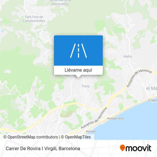 Mapa Carrer De Rovira I Virgili