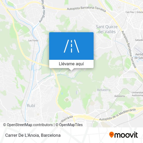 Mapa Carrer De L'Anoia