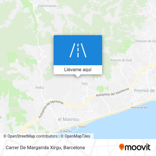 Mapa Carrer De Margarida Xirgu