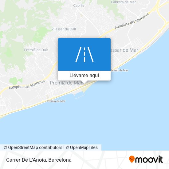 Mapa Carrer De L'Anoia