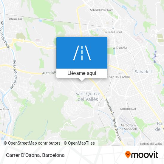 Mapa Carrer D'Osona