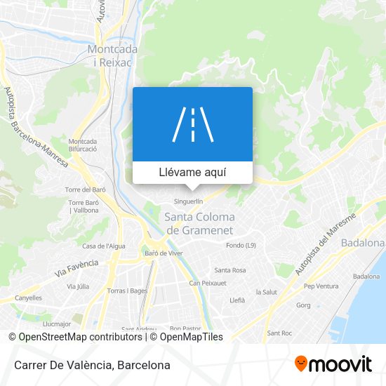 Mapa Carrer De València