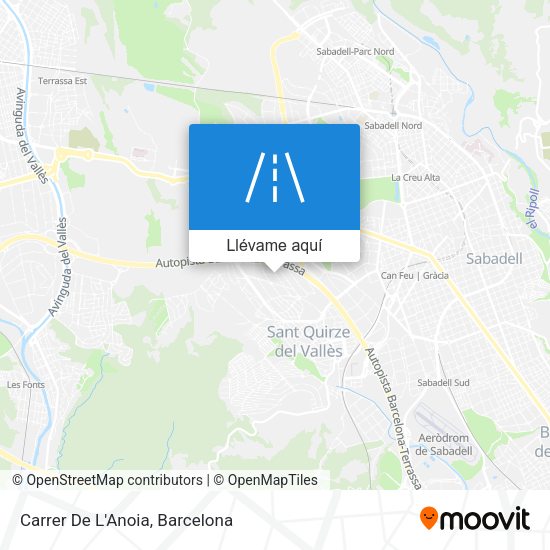 Mapa Carrer De L'Anoia