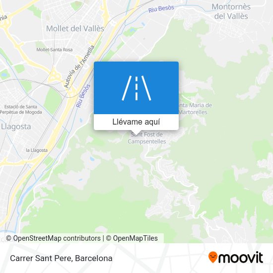 Mapa Carrer Sant Pere