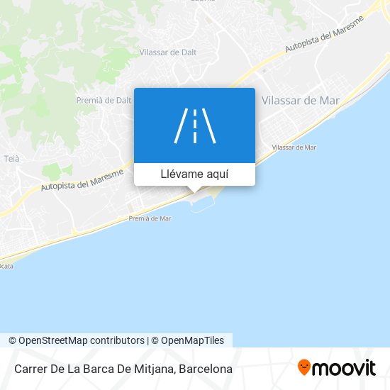 Mapa Carrer De La Barca De Mitjana