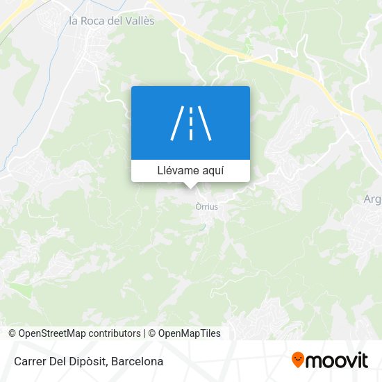 Mapa Carrer Del Dipòsit