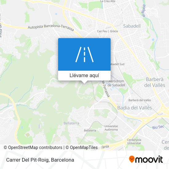 Mapa Carrer Del Pit-Roig