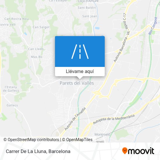 Mapa Carrer De La Lluna