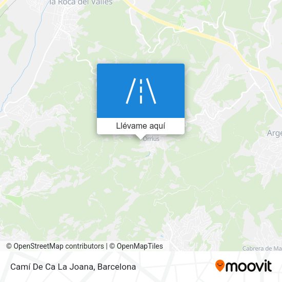 Mapa Camí De Ca La Joana