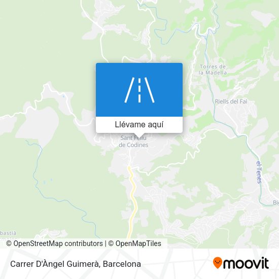 Mapa Carrer D'Àngel Guimerà