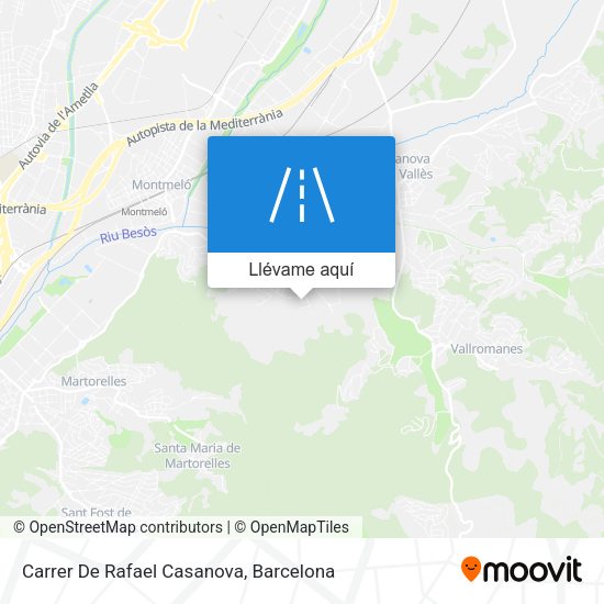 Mapa Carrer De Rafael Casanova