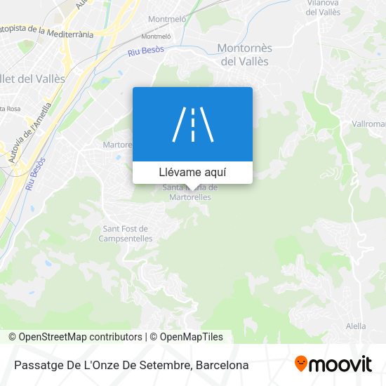 Mapa Passatge De L'Onze De Setembre