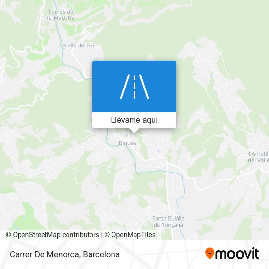 Mapa Carrer De Menorca