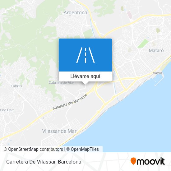 Mapa Carretera De Vilassar