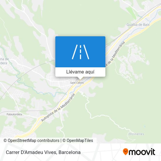 Mapa Carrer D'Amadeu Vives
