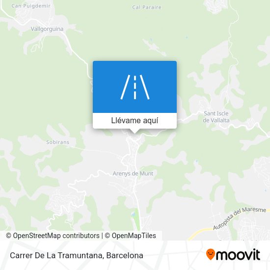 Mapa Carrer De La Tramuntana