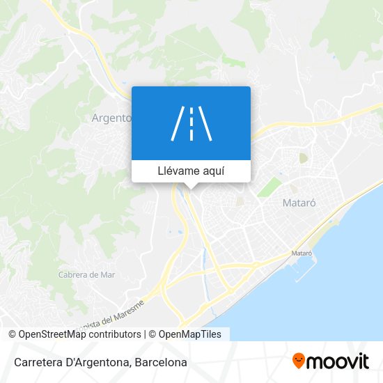 Mapa Carretera D'Argentona