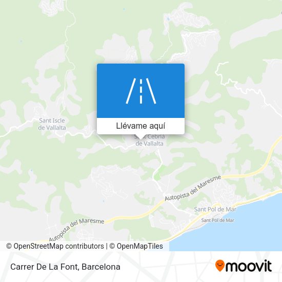 Mapa Carrer De La Font