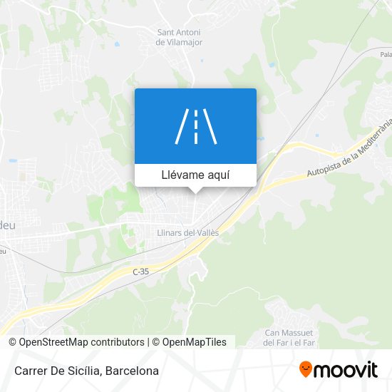 Mapa Carrer De Sicília