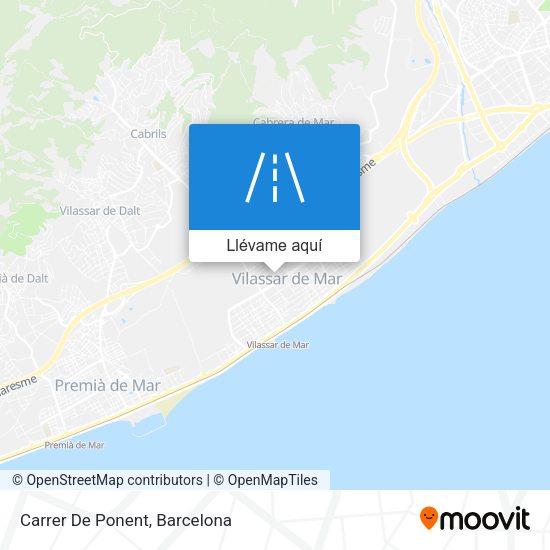 Mapa Carrer De Ponent