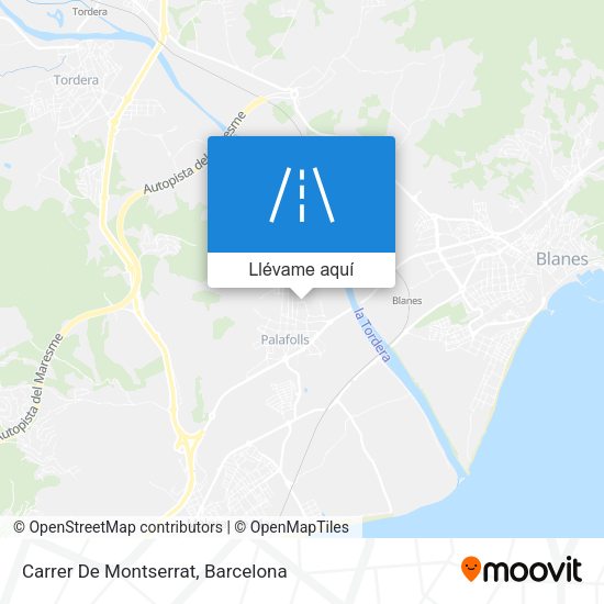 Mapa Carrer De Montserrat