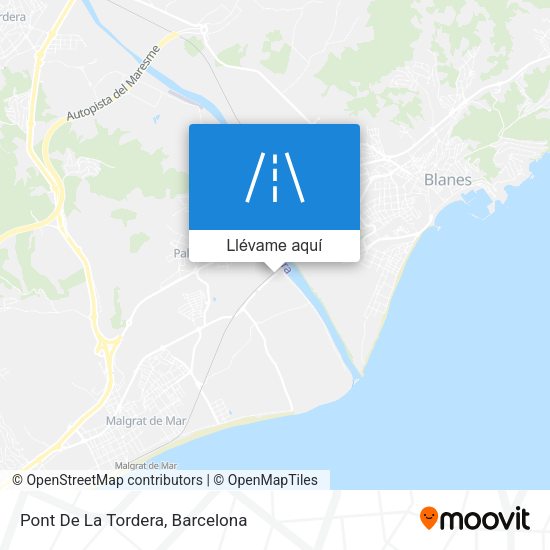 Mapa Pont De La Tordera